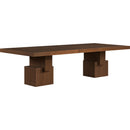 Meridian Anzio Brown Dining Table (3 Boxes) IMAGE 5