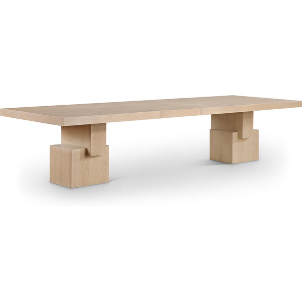 Meridian Anzio Oak Dining Table (3 Boxes) IMAGE 1