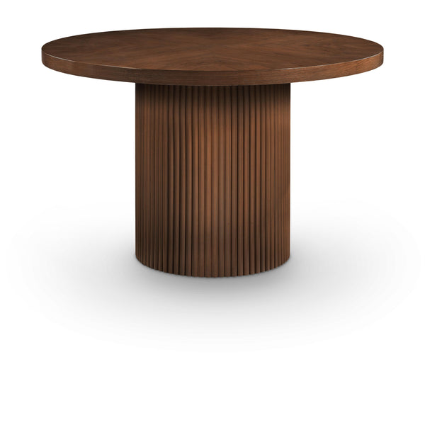 Meridian Belinda Brown Oak Veneer Dining Table IMAGE 1