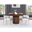 Meridian Belinda Brown Oak Veneer Dining Table IMAGE 2