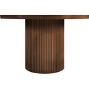 Meridian Belinda Brown Oak Veneer Dining Table IMAGE 3