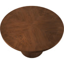 Meridian Belinda Brown Oak Veneer Dining Table IMAGE 4