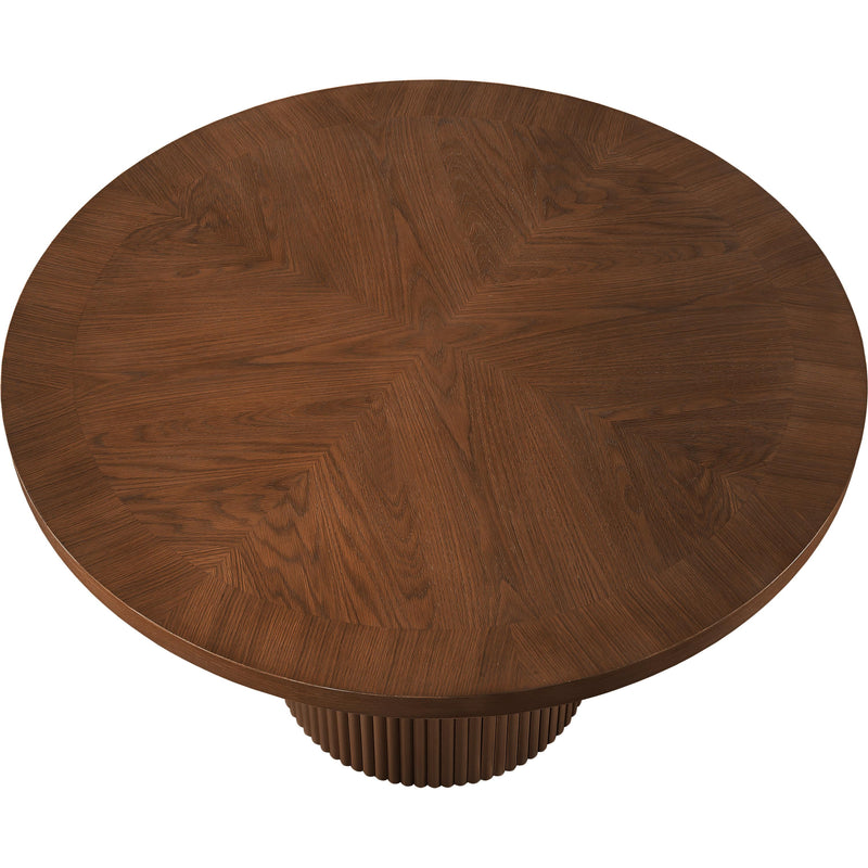 Meridian Belinda Brown Oak Veneer Dining Table IMAGE 4