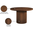 Meridian Belinda Brown Oak Veneer Dining Table IMAGE 7