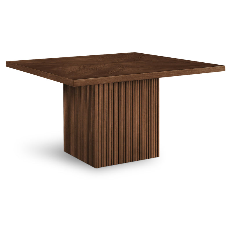 Meridian Belinda Brown Oak Veneer Dining Table IMAGE 1