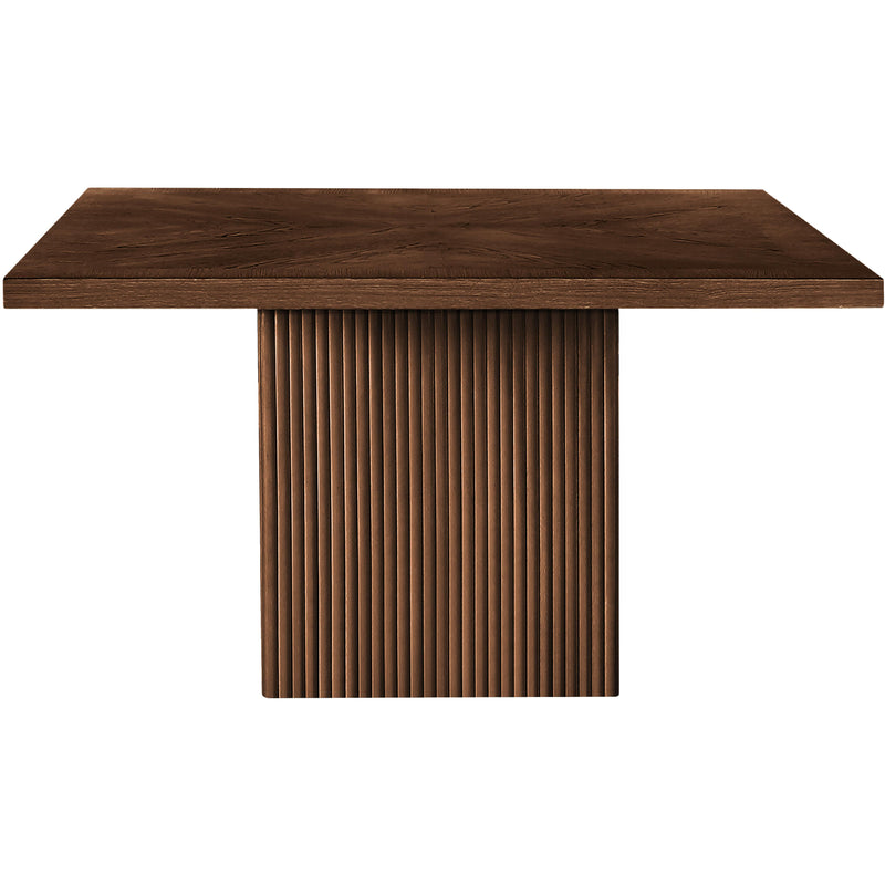 Meridian Belinda Brown Oak Veneer Dining Table IMAGE 3