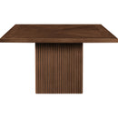 Meridian Belinda Brown Oak Veneer Dining Table IMAGE 4