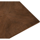 Meridian Belinda Brown Oak Veneer Dining Table IMAGE 5