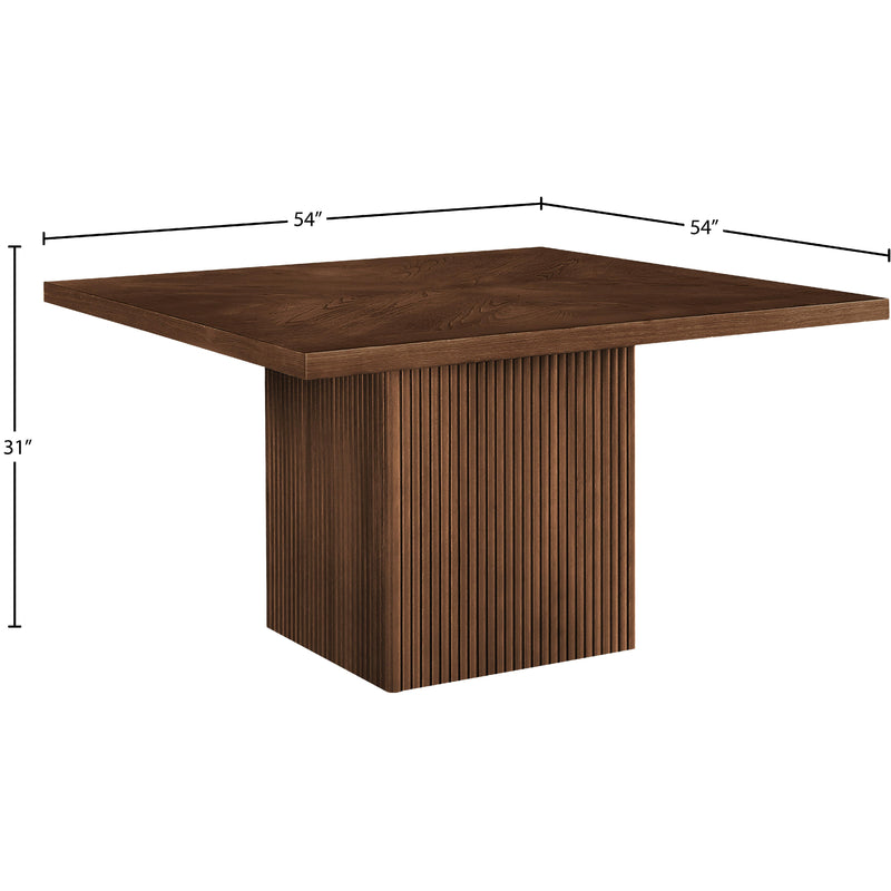 Meridian Belinda Brown Oak Veneer Dining Table IMAGE 7