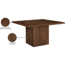 Meridian Belinda Brown Oak Veneer Dining Table IMAGE 8