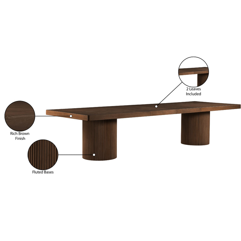 Meridian Belinda Brown Dining Table (3 Boxes) IMAGE 15