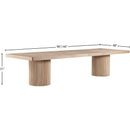 Meridian Belinda Natural Dining Table (3 Boxes) IMAGE 14