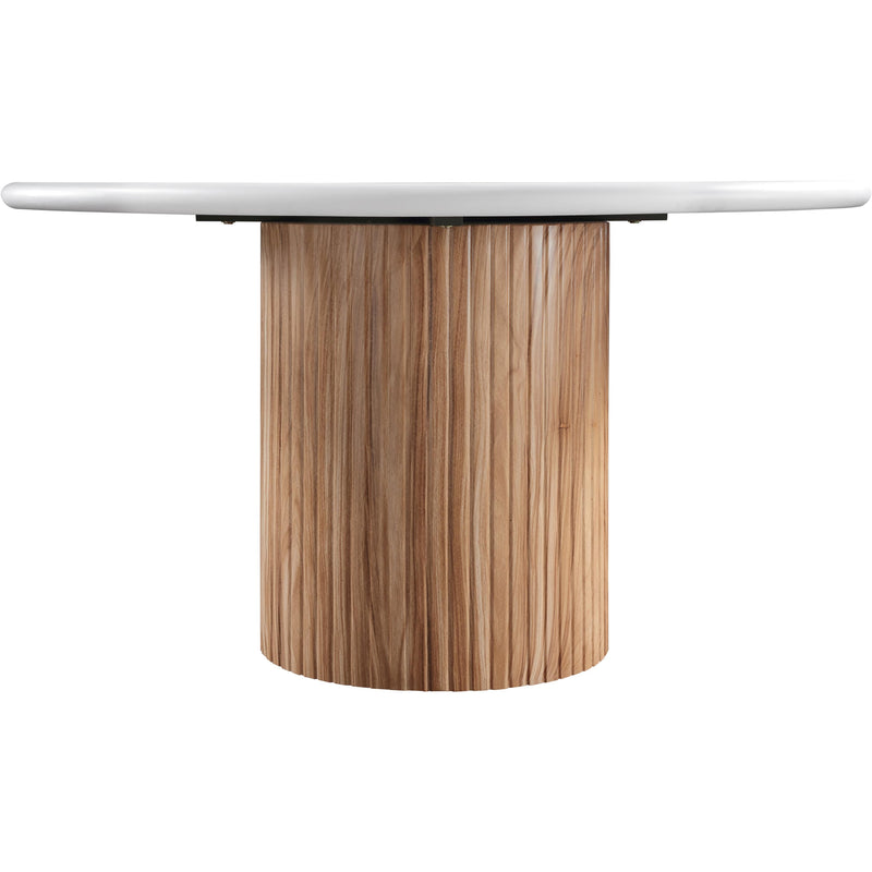 Meridian Sanremo White Concrete 53" Finished Concrete Indoor/Outdoor Dining Table IMAGE 4