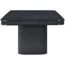  Meridian Mohari 112" / 136" / 160" Black Solid Wood And Oak Veneer Dining Table IMAGE 5