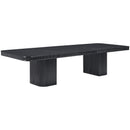  Meridian Mohari 112" / 136" / 160" Black Solid Wood And Oak Veneer Dining Table IMAGE 7