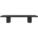  Meridian Mohari 112" / 136" / 160" Black Solid Wood And Oak Veneer Dining Table IMAGE 9