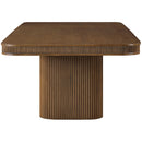  Meridian Mohari 112" / 136" / 160" Brown Solid Wood And Oak Veneer Dining Table IMAGE 5