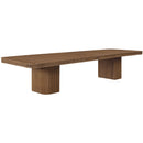  Meridian Mohari 112" / 136" / 160" Brown Solid Wood And Oak Veneer Dining Table IMAGE 6