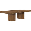  Meridian Mohari 112" / 136" / 160" Brown Solid Wood And Oak Veneer Dining Table IMAGE 8