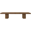  Meridian Mohari 112" / 136" / 160" Brown Solid Wood And Oak Veneer Dining Table IMAGE 9