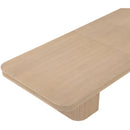  Meridian Mohari 112" / 136" / 160" Natural Solid Wood And Oak Veneer Dining Table IMAGE 12