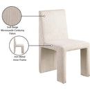 Meridian Benson Beige Microsuede Corduroy Fabric Dining Chair IMAGE 10