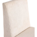 Meridian Benson Beige Microsuede Corduroy Fabric Dining Chair IMAGE 7