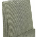 Meridian Benson Green Microsuede Corduroy Fabric Dining Chair IMAGE 7