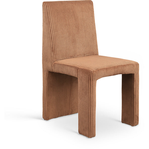 Meridian Benson Saddle Microsuede Corduroy Fabric Dining Chair IMAGE 1