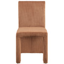 Meridian Benson Saddle Microsuede Corduroy Fabric Dining Chair IMAGE 3