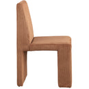 Meridian Benson Saddle Microsuede Corduroy Fabric Dining Chair IMAGE 4