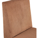 Meridian Benson Saddle Microsuede Corduroy Fabric Dining Chair IMAGE 7