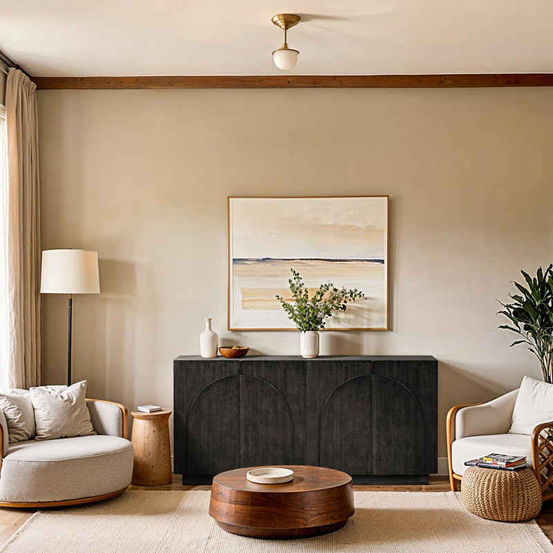 Meridian Navona Black Sideboard/Buffet IMAGE 2