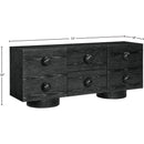 Meridian Bubble Black Rubberwood with Oak Veneer Sideboard/Buffet IMAGE 10