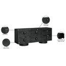 Meridian Bubble Black Rubberwood with Oak Veneer Sideboard/Buffet IMAGE 11