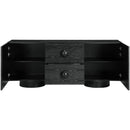 Meridian Bubble Black Rubberwood with Oak Veneer Sideboard/Buffet IMAGE 6