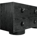 Meridian Bubble Black Rubberwood with Oak Veneer Sideboard/Buffet IMAGE 8