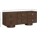 Meridian Bubble Brown Rubberwood with Oak Veneer Sideboard/Buffet IMAGE 10