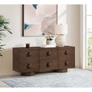 Meridian Bubble Brown Rubberwood with Oak Veneer Sideboard/Buffet IMAGE 2
