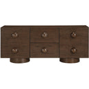 Meridian Bubble Brown Rubberwood with Oak Veneer Sideboard/Buffet IMAGE 3