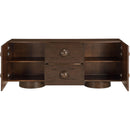 Meridian Bubble Brown Rubberwood with Oak Veneer Sideboard/Buffet IMAGE 6