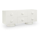 Meridian Bubble Cream Rubberwood with Oak Veneer Sideboard/Buffet IMAGE 1