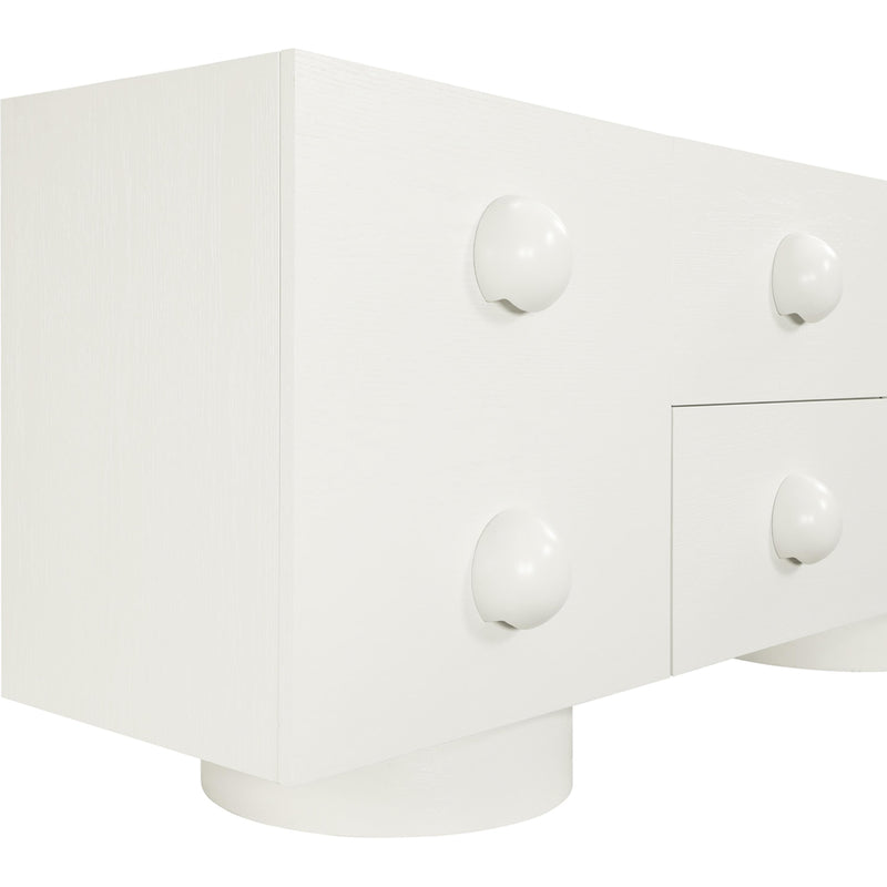 Meridian Bubble Cream Rubberwood with Oak Veneer Sideboard/Buffet IMAGE 8