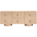 Meridian Bubble Natural Rubberwood with Oak Veneer Sideboard/Buffet IMAGE 3
