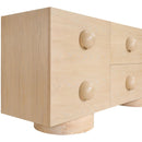 Meridian Bubble Natural Rubberwood with Oak Veneer Sideboard/Buffet IMAGE 6