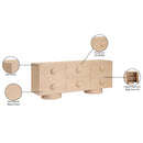 Meridian Bubble Natural Rubberwood with Oak Veneer Sideboard/Buffet IMAGE 9