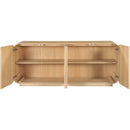 Meridian Windsor Natural Rubberwood Sideboard/Buffet IMAGE 6
