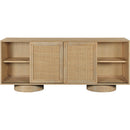 Meridian Windsor Natural Rubberwood Sideboard/Buffet IMAGE 6