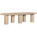  Meridian Dolan 95.25" / 119.25" / 143.25" Oak Solid Wood And Oak Veneer Dining Table IMAGE 5