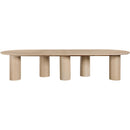  Meridian Dolan 95.25" / 119.25" / 143.25" Oak Solid Wood And Oak Veneer Dining Table IMAGE 7